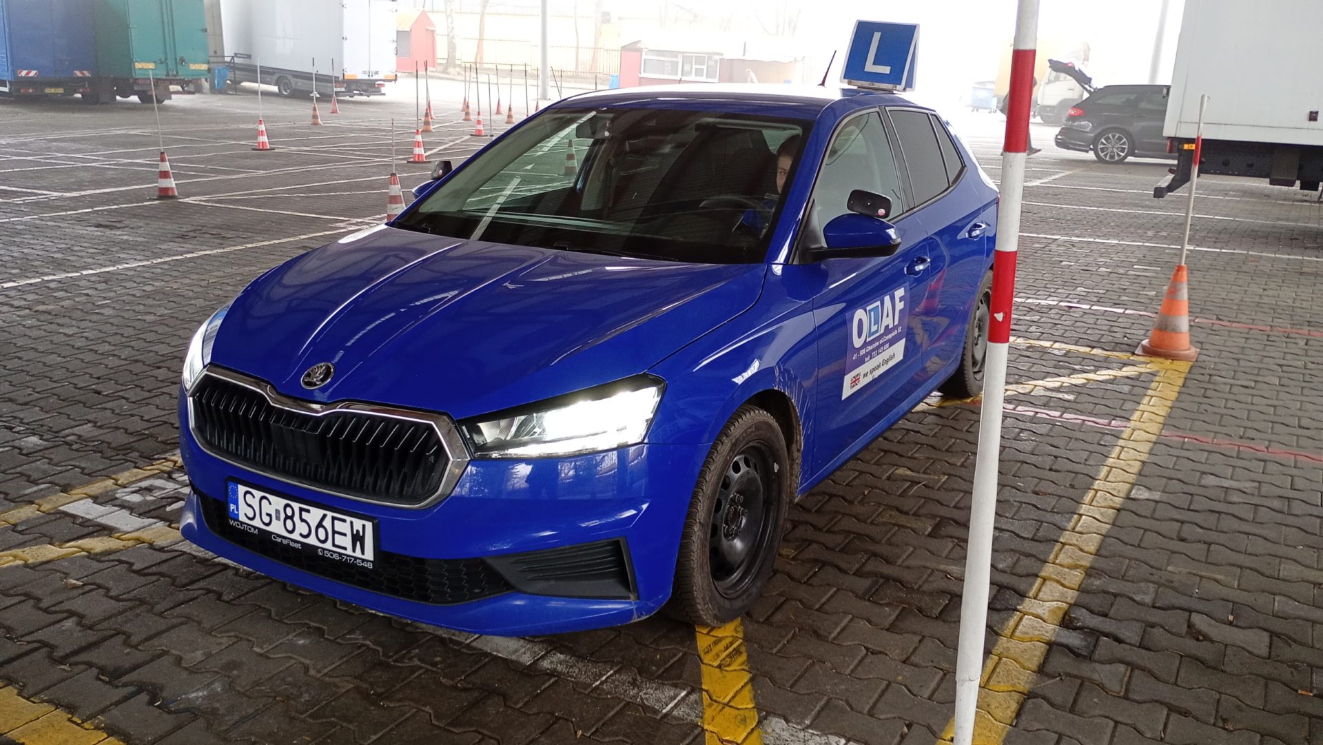 Skoda Fabia — auto szkoleniowe OSK Olaf