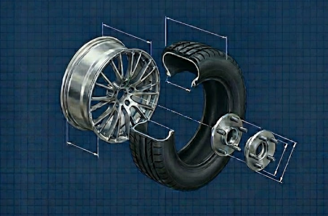 Koło samochodowe budowa