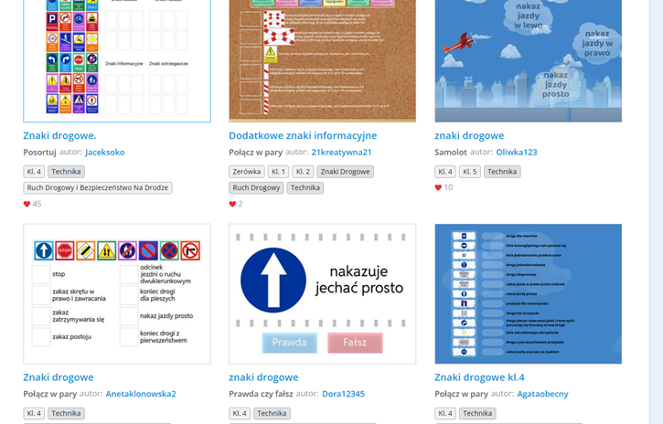 Programy i aplikacje, gry  oraz testy do nauki znaków drogowych online.